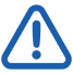 Blue caution icon