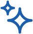 Blue spark icon